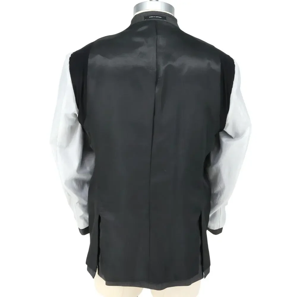 Kenneth Cole Sport Coat Mens 44R Gray Wool Jacket Lined Blazer Awearness Preppy